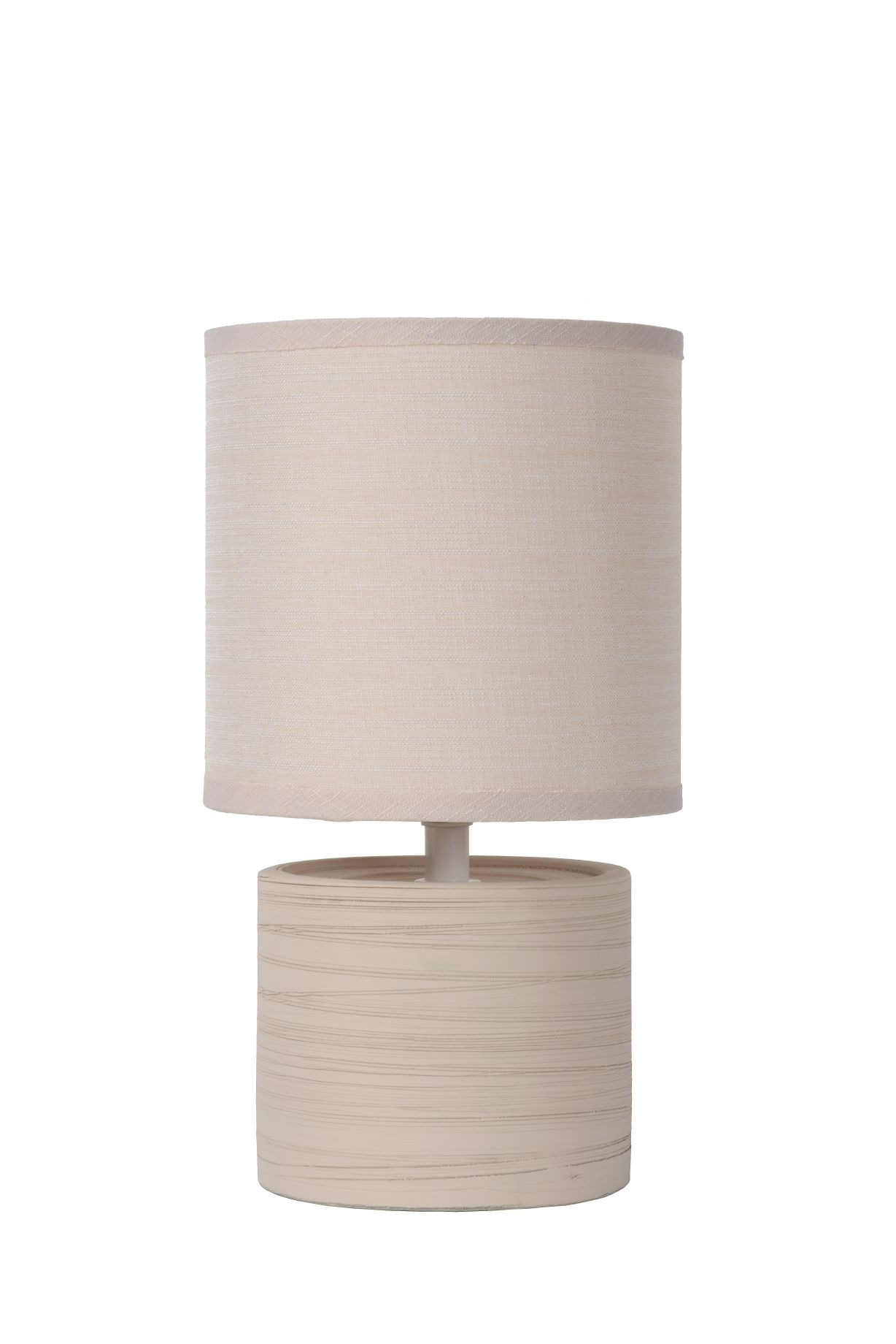 47502/81/38 GREASBY Tafellamp E14 kap beige