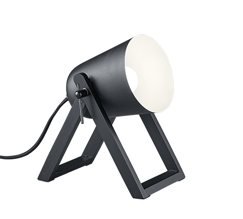 R50721032 MARC Tafellamp E27 Statief Zwart/Zwart