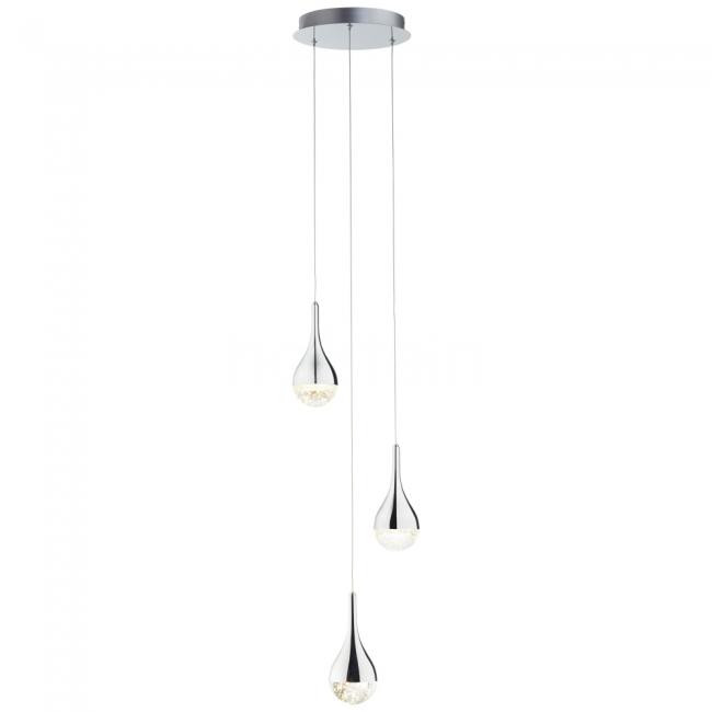 G93423/15 FRIZZANTE Hanglamp 16w 1600lm 3000k Chrome Glas 3StapDim