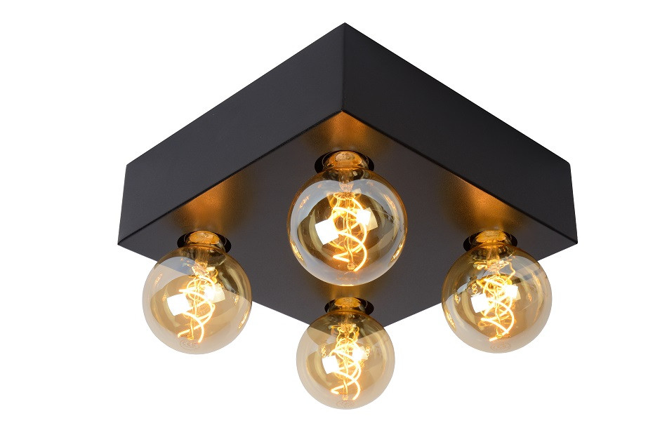 30174/04/30 SURTUS Plafondlamp 4xE27 Zwart