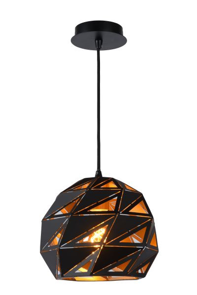 21415/25/30 MALUNGA Hanglamp E27 Zwart/Goud