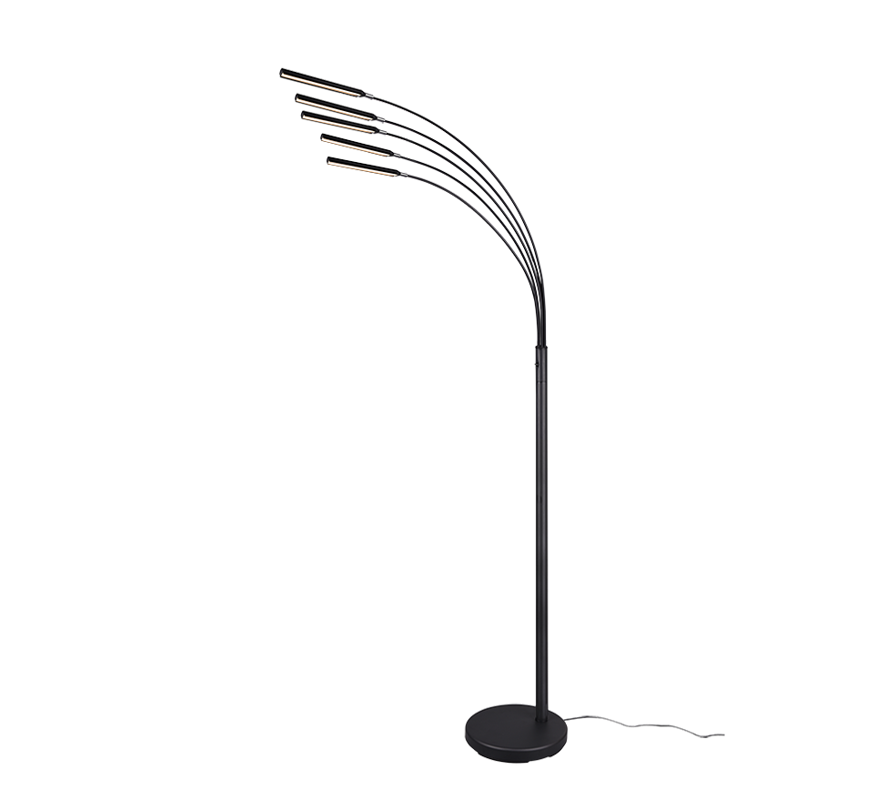 R41031532 REED Booglamp 5x4w/390lm 3000k DIM Zwart