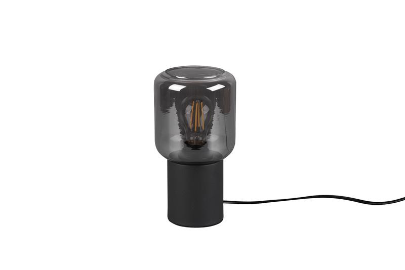 R50591032 NICO Tafellamp E27 Zwart/Fumé
