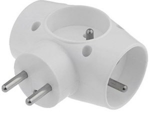 Driewegstekker T 3x16A Kinder veiligheid / Kattenkop