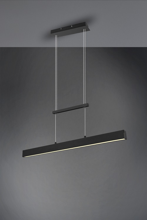 R32043132 PAROS Hanglamp 22w 2500lm+2x5,5w 2x600lm Warm 3SwitchDim Zwart