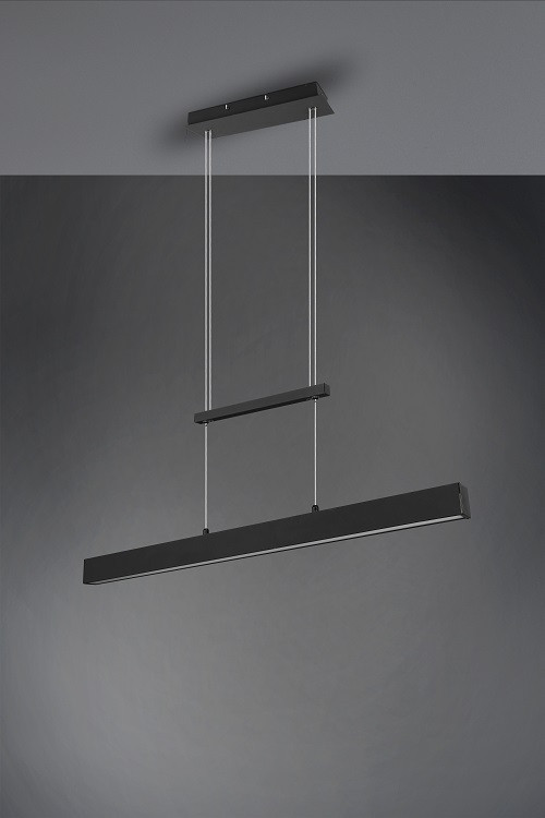R32043132 PAROS Hanglamp 22w 2500lm+2x5,5w 2x600lm Warm 3SwitchDim Zwart