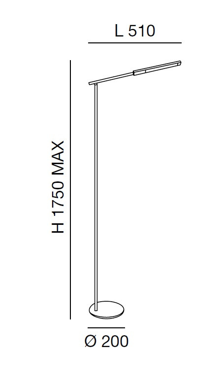 Leeslamp 10w 1000lm Whites Dim Zwart