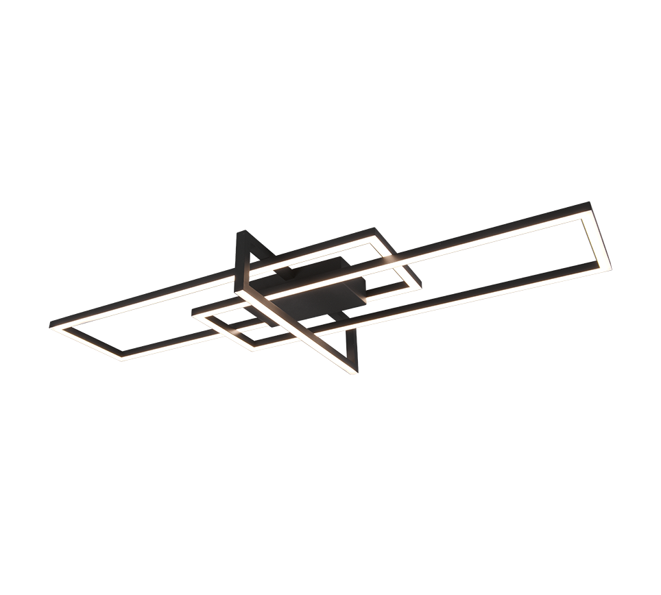 620310332 SALINAS Plafondlamp 34w 3900lm 3000k 3SwitchDim Zwart