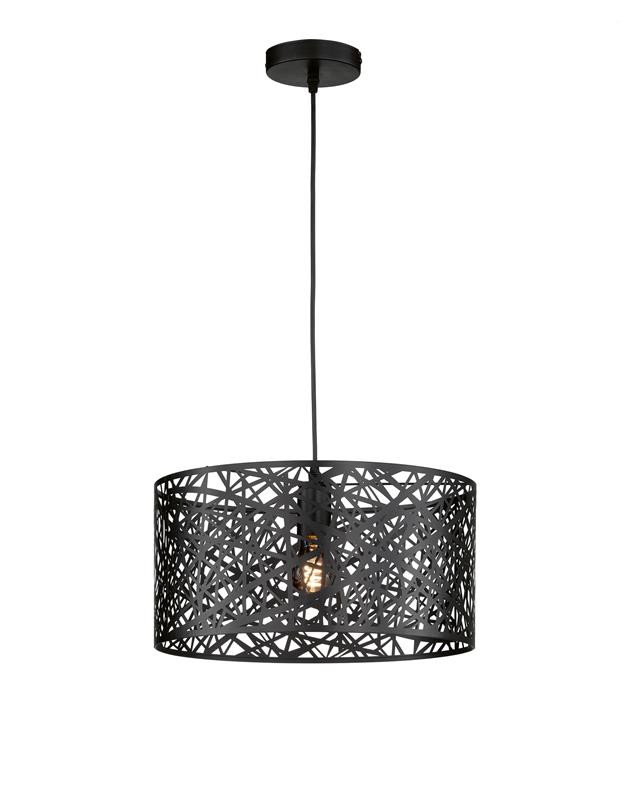 60777 TED Hanglamp E27 zwart