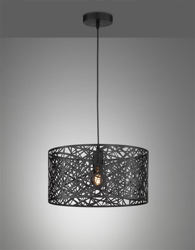 60777 TED Hanglamp E27 zwart