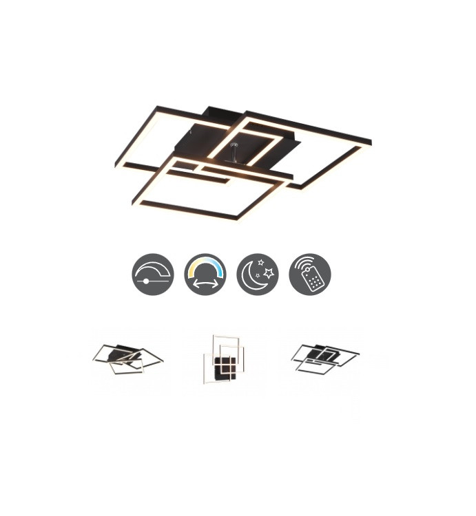 R62883132 MOBILE Plafondlamp 28w 3200lm WHITES RemCon Zwart