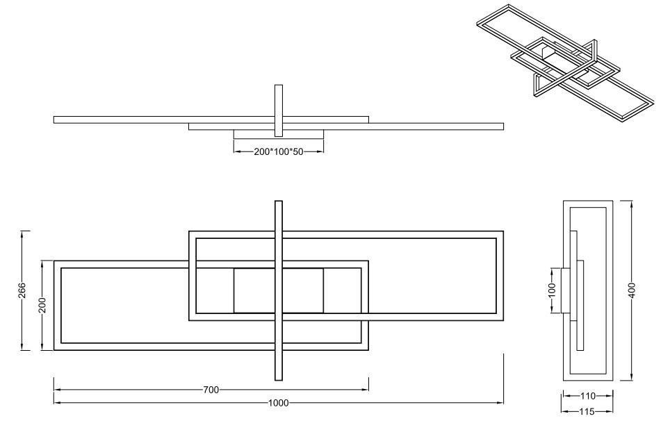 620310332 SALINAS Plafondlamp 34w 3900lm 3000k 3SwitchDim Zwart