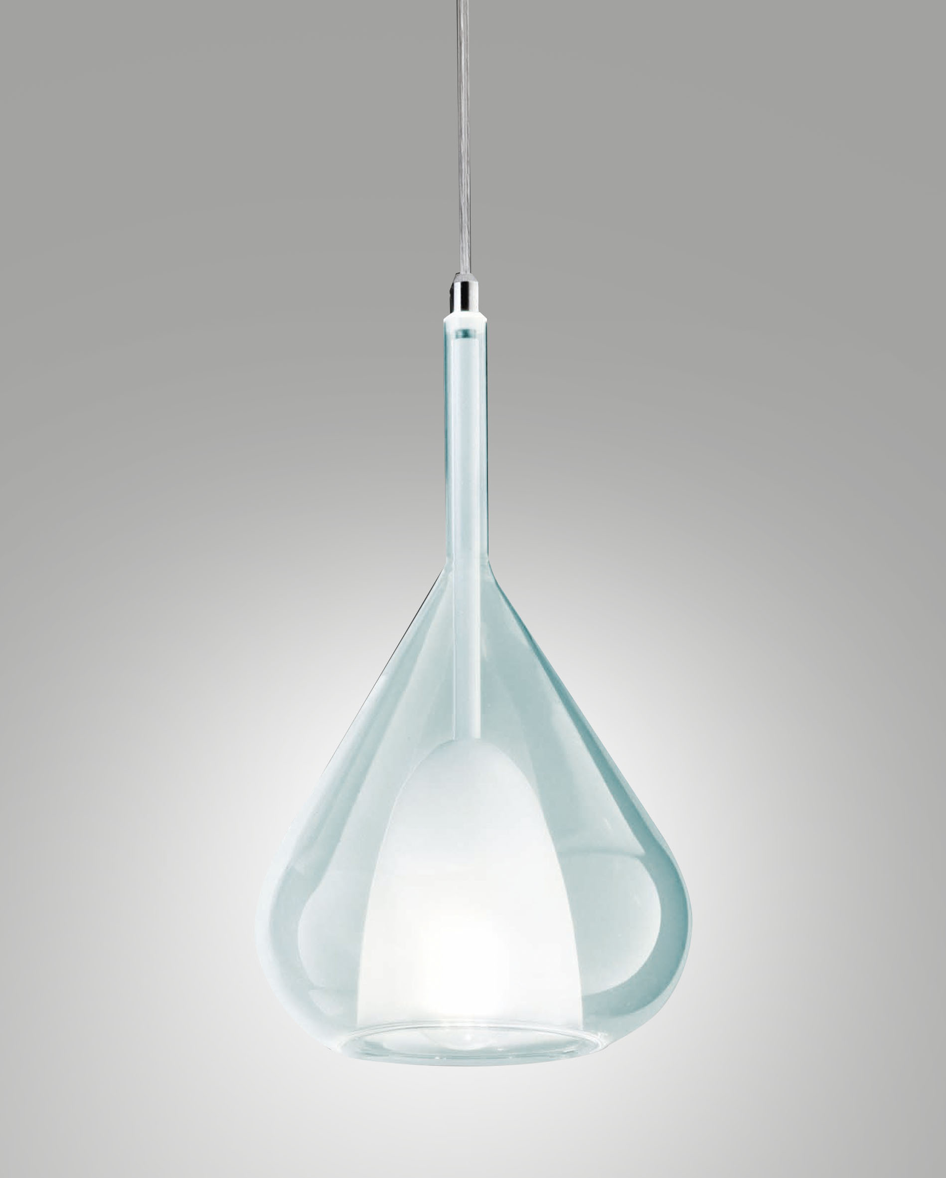 pendel E27 Transparant Azuurblauw