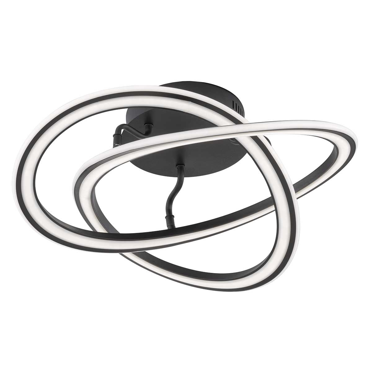 10492 OHIO Plafondlamp 34w 3100lm 3000k Zwart 3Stap