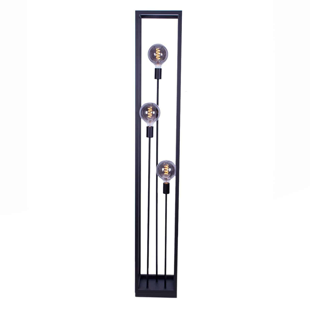 Vloerlamp 3xE27 DIM 170x26x26 zwart
