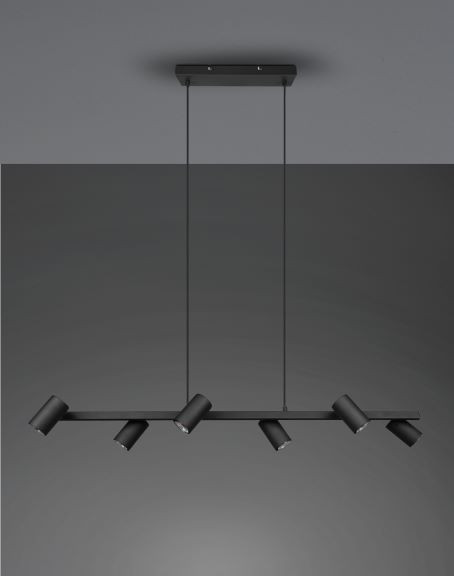 302400632 MARLEY Hanglamp 6xGU10 zwart