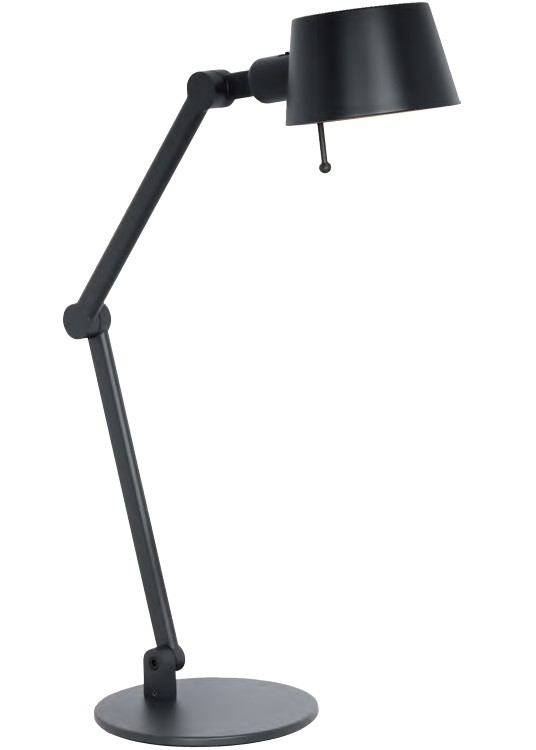 Bureaulamp Tafellamp E27 Metallic Zwart