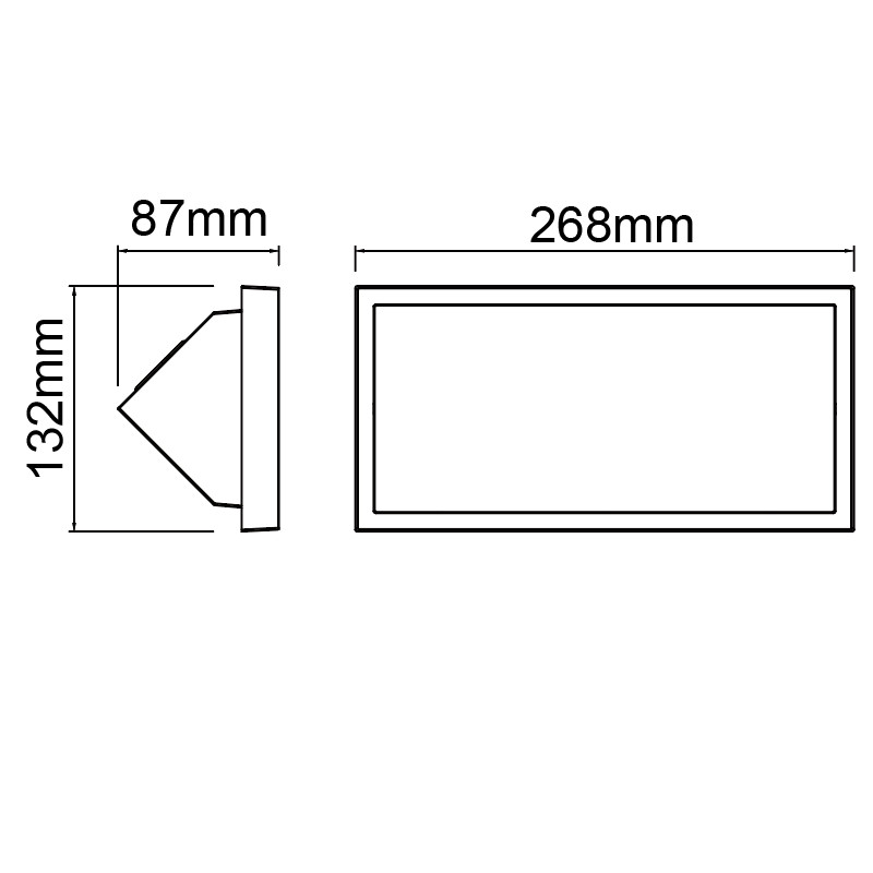 8860 CREEK Buitenlamp IP65 20w 1600lm CCT Zwart