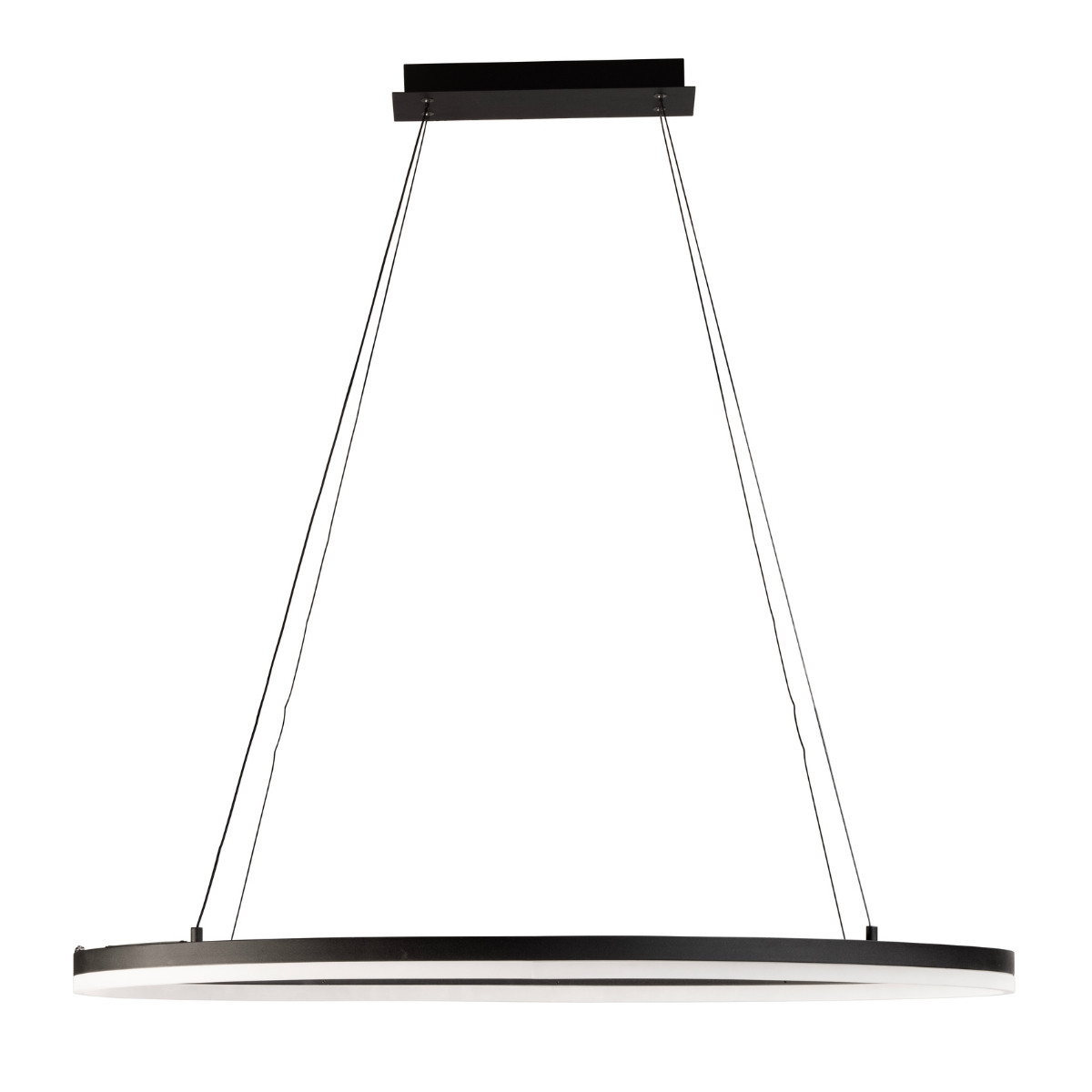Ovaal Pendel 38w 4500lm CCT Zwart