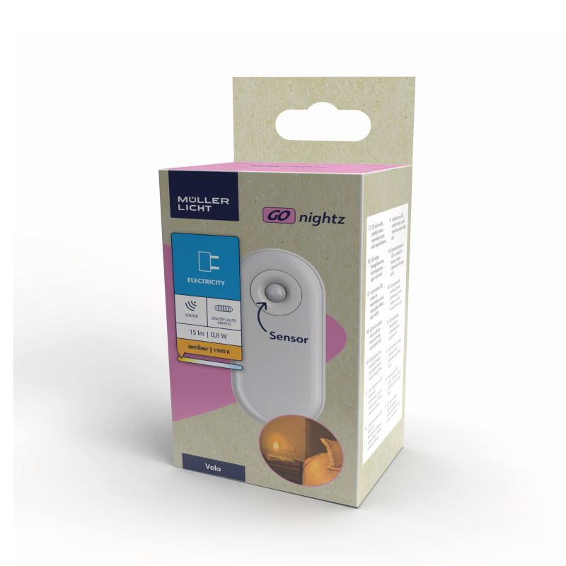 LED Nachtlicht sensor 0,8w 15lm Amber