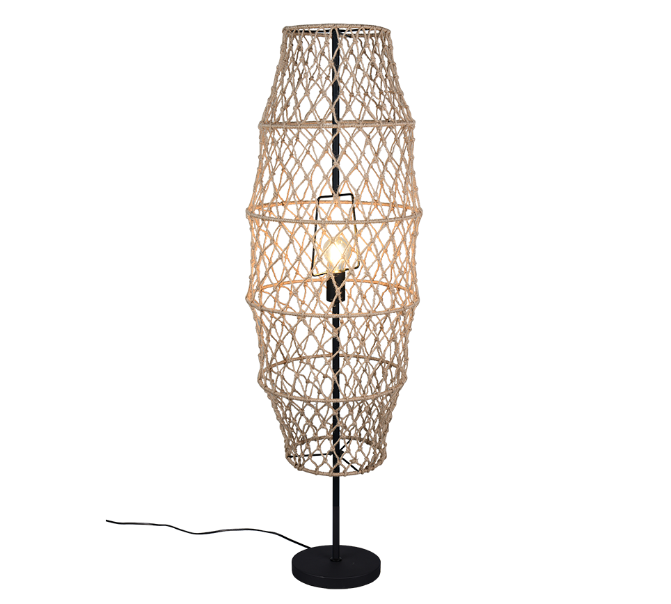 R41681036 HIVE Staanlamp E27 Zwart Natuur