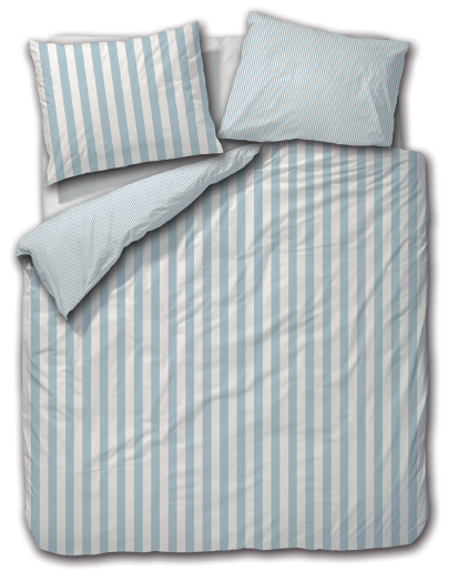 Dekbedovertrek Davide blauw 140x220 