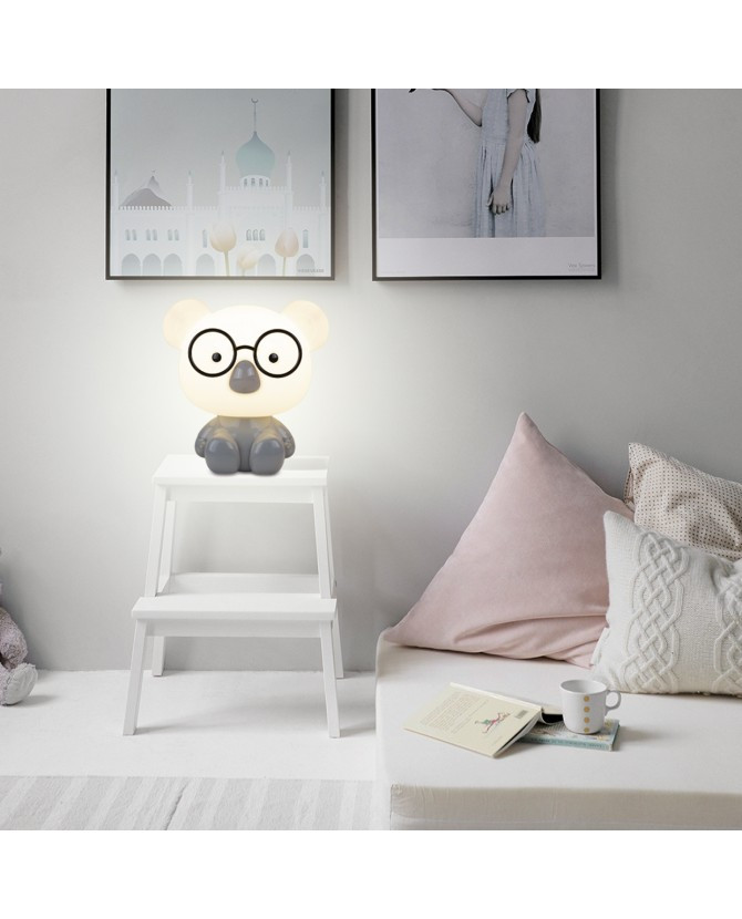 Kinderlamp 3w grijs koala