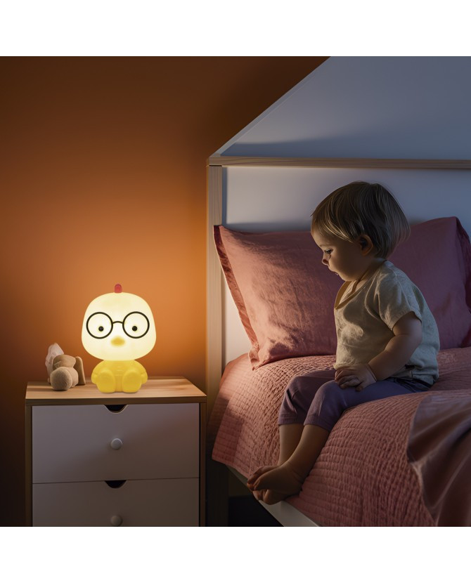 Kinderlamp 3w geel kuikentje