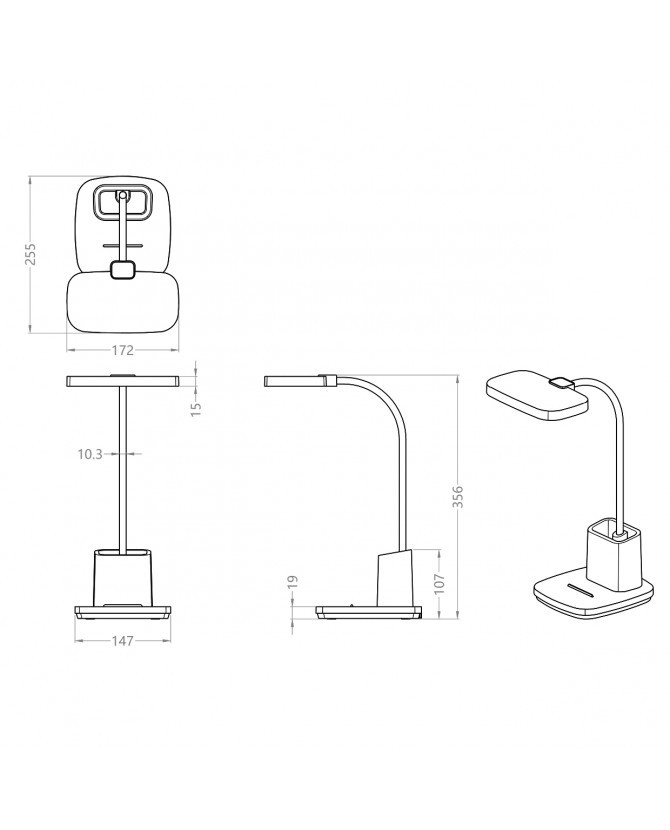 Bureaulamp 9w 400lm CCT Dim Beige