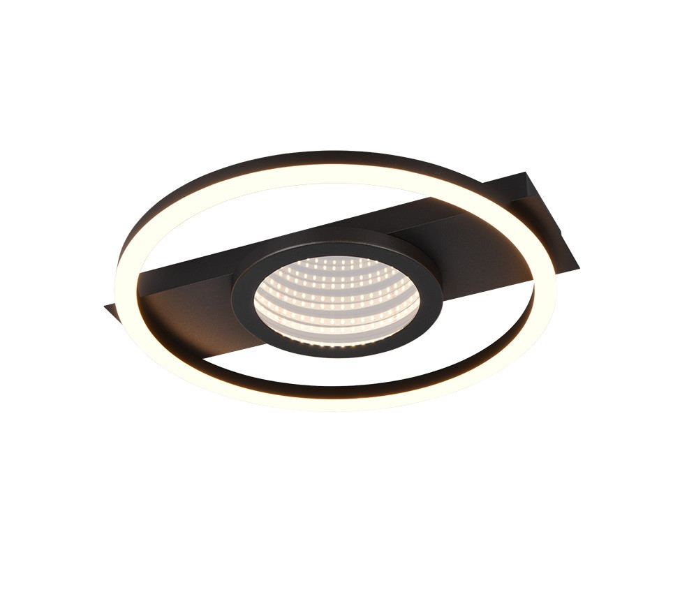 R64801132 WHEELER Plafondlamp 16w 2000lm 3000k zwart