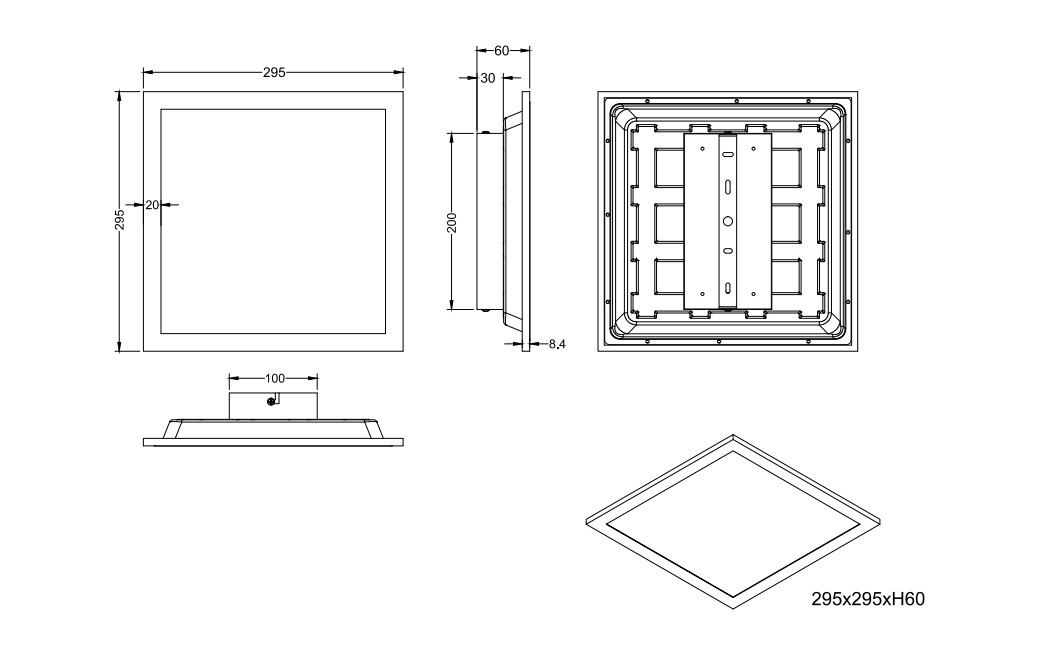 R64601131 SIRIUS PIR Plafondlamp 19w 2050lm 3000k wit