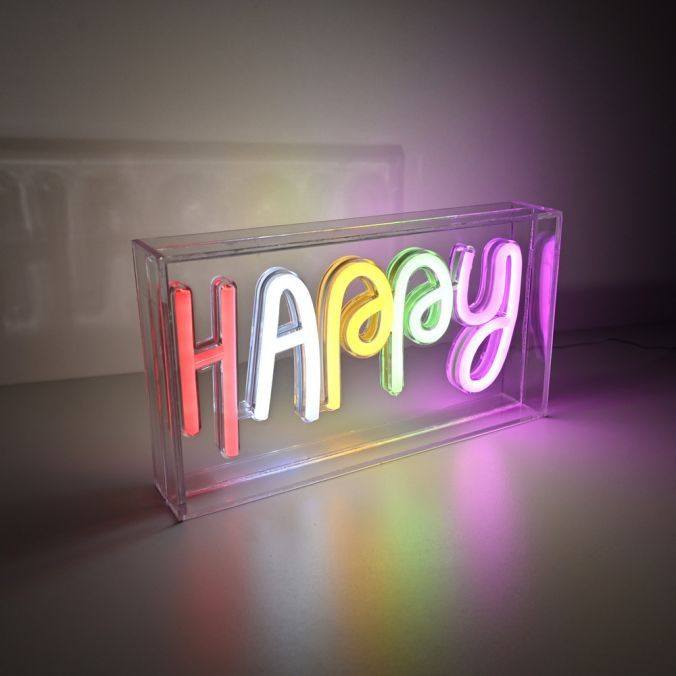 NEON LED Tafellamp 8,5w 'HAPPY'