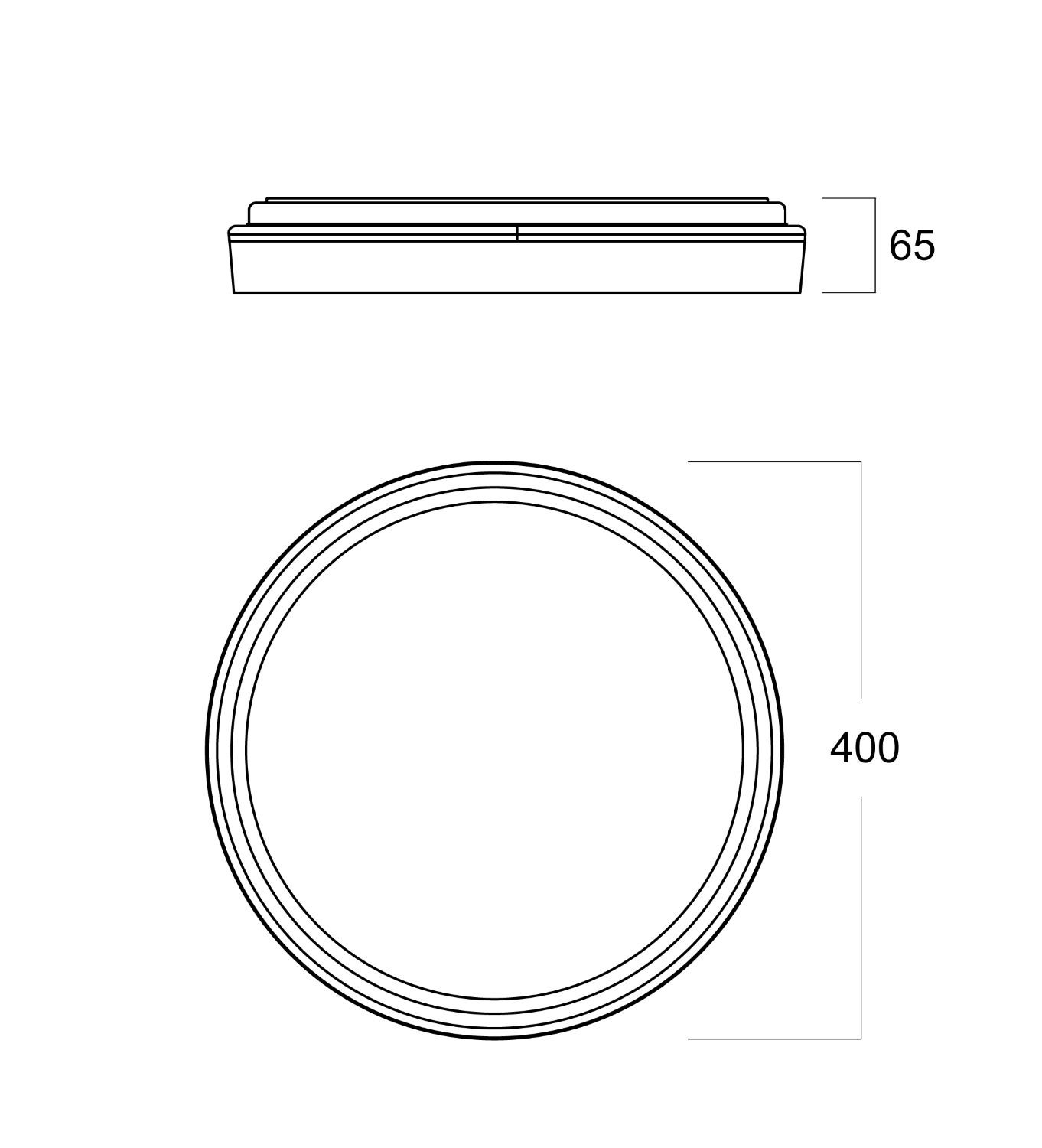 Plafondlamp 40w 5400lm CCT RemCon Wit Goud