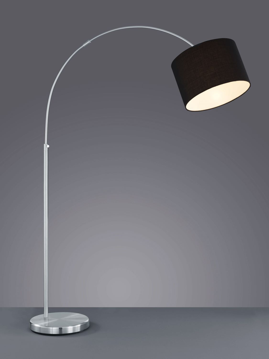 461100102 HOTEL Booglamp E27 nikkelmat/zwart