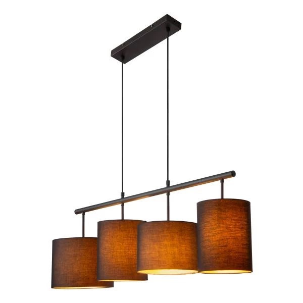 45409/04/30 MAYA Luster 4xE27 zwart goud
