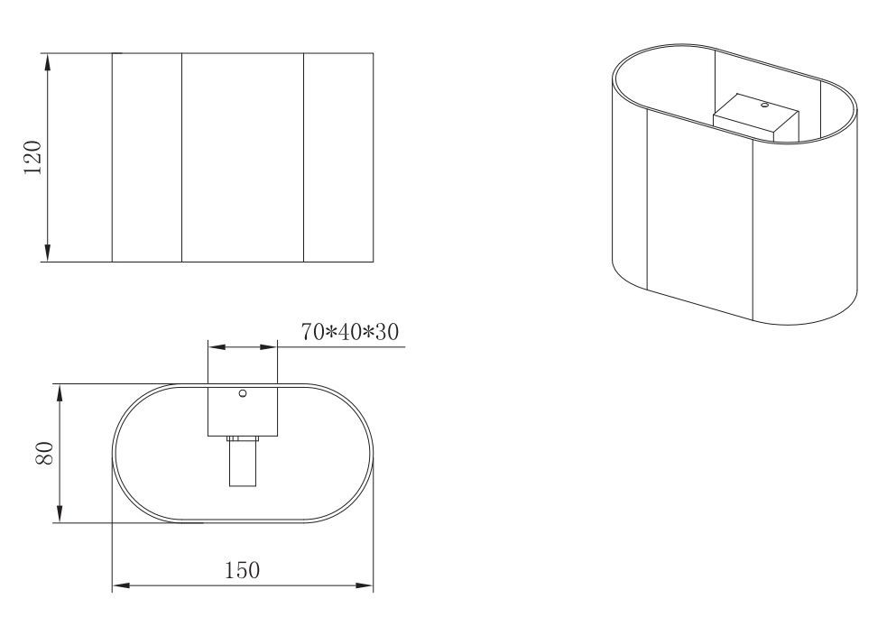 266100131 ALANI Wandlamp G9 wit
