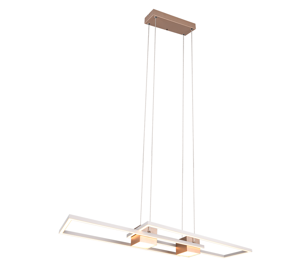 347710465 ALBANY Hanglamp 37w 4300lm CCT RemCon Koffie Warm grijs