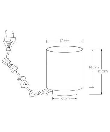 45588/01/30 SUZY Tafellamp E14 Zwart Goud