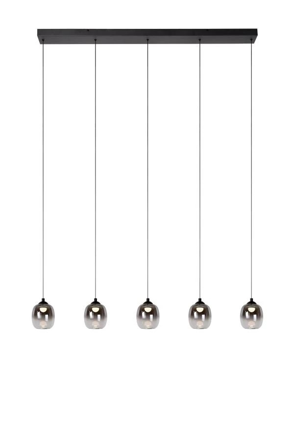 74419/25/30 TAMINO Hanglamp 5x5,6w 2500lm 3000K Zwart