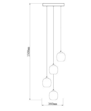 74419/20/30 TAMINO Hanglamp 21w 2400lm 3000k zwart