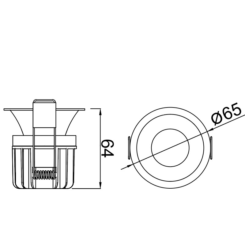 Inbouw Badkamer 8w 720lm CCT Wit