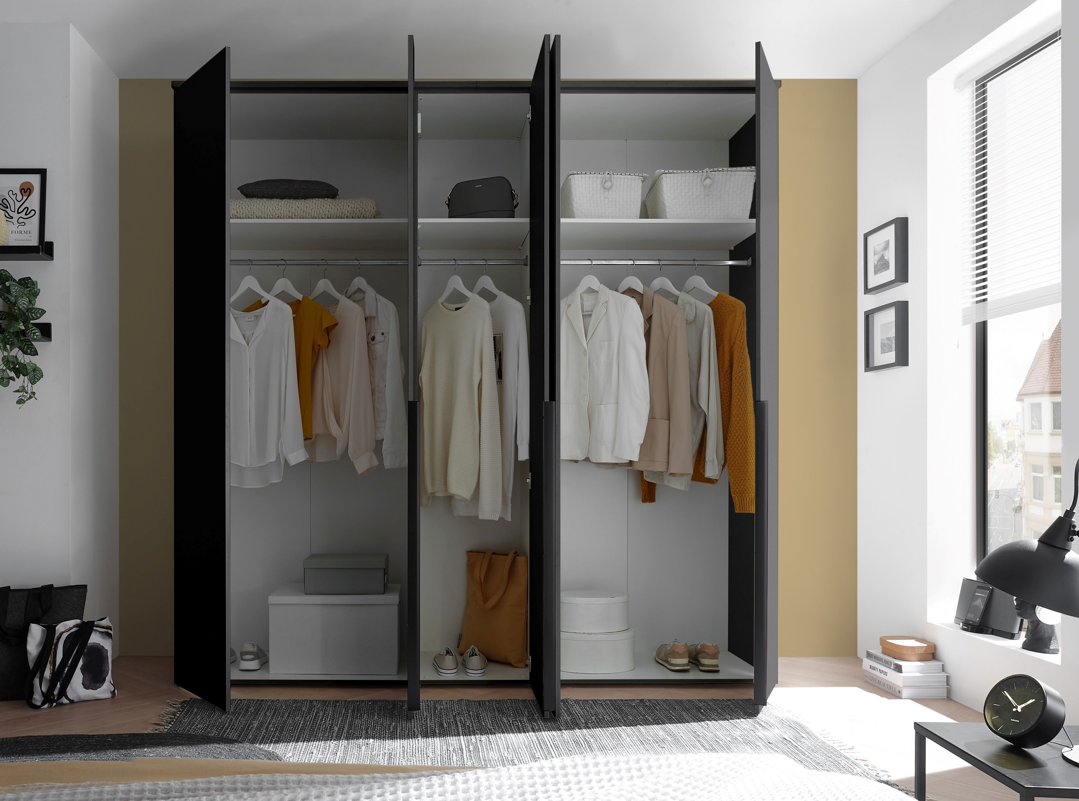 Kleerkast Katrina 5 deurs grafiet