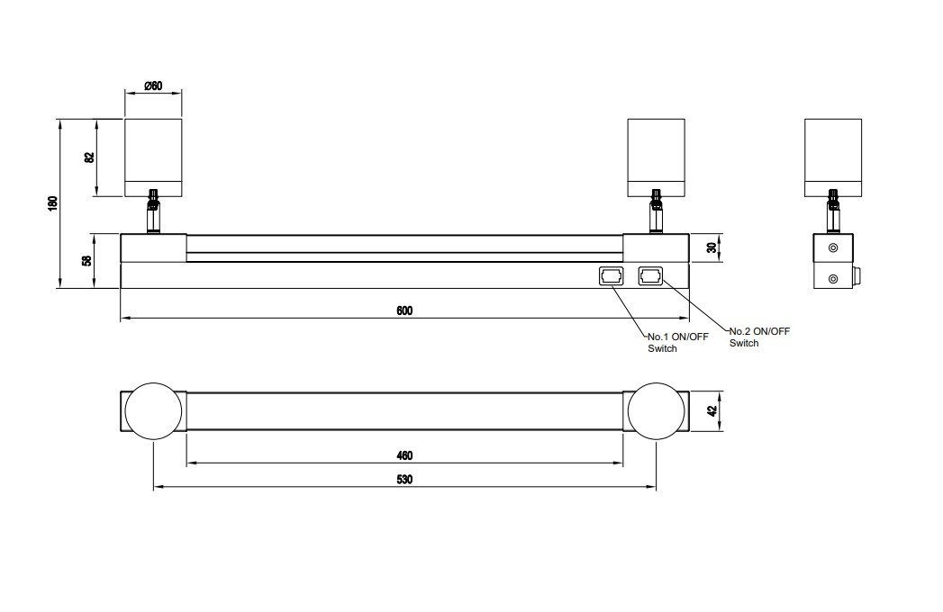ENRICO 281470306 Spot IP44 2xGU10 + 600lm CCT chrome
