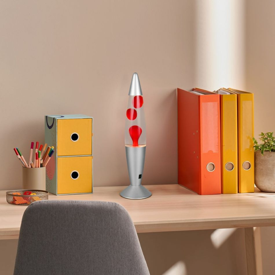 R50079110 VESUV LED Lavalamp 21w 260lm 3000k grijs rood