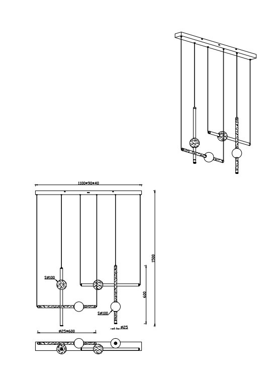 331510680 MELITA Pendel 21w 2500lm CCT 3Stap