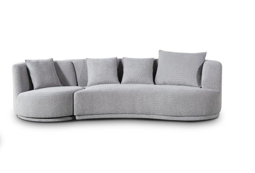 Salon Benin arm rechts maka zilver met draaizetel 