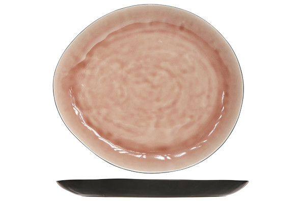 Plat bord LAGUNA OLD ROSE ovaal 32,5X28,5CM