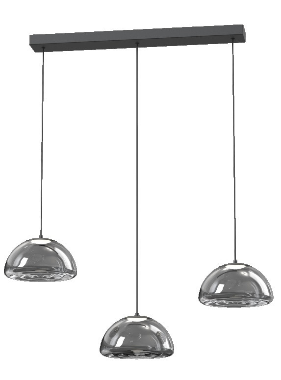 74410/13/30 FRINGLE Balk/3 30w 3200lm 3000k zwart smoke