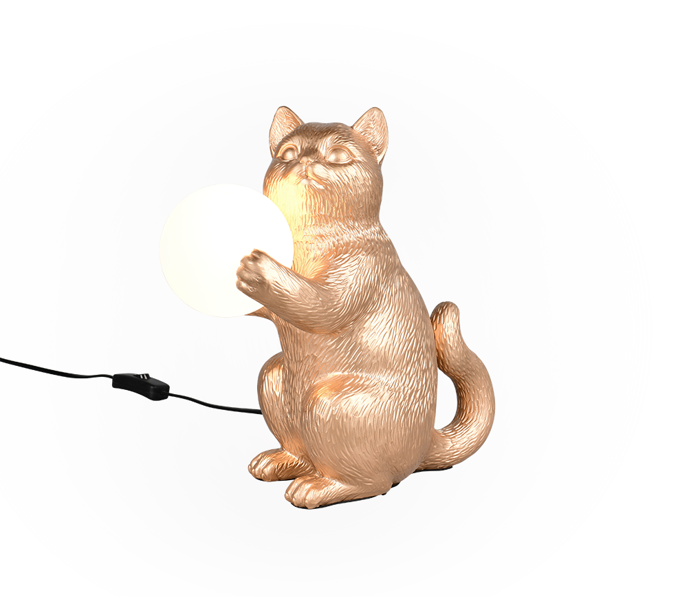 R56621079 GATIO Tafellamp G9 Poes goud