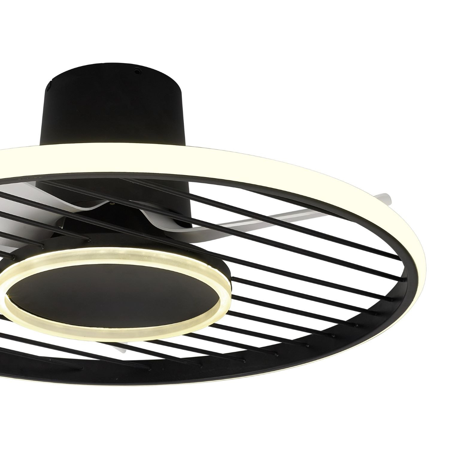 Plafondventilator 45w 4950lm CCT zwart